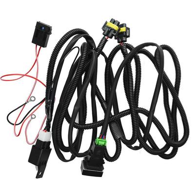 40A Auto Nebel Lampe Kabelbaum Sockel Draht LED Anzeige Schalter Relais Für Nebel Led Licht Zubehör