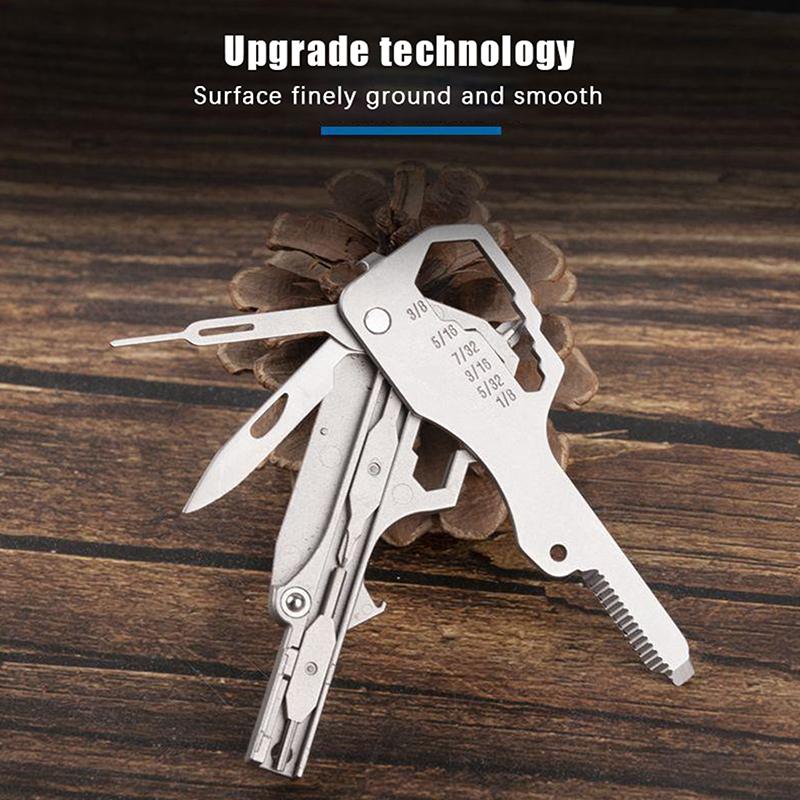Multifunctional Folding Screwdriver Tool Keychain Portable Mini Emergency Repair Tools Home Use Outdoor Edc Multi-Tools