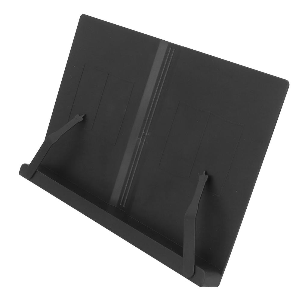 Desktop Reading Stand Multifunctional Ergonomic Desk Adjustable Book Holder ABS for Tablet Mobile Phone Notebook Black