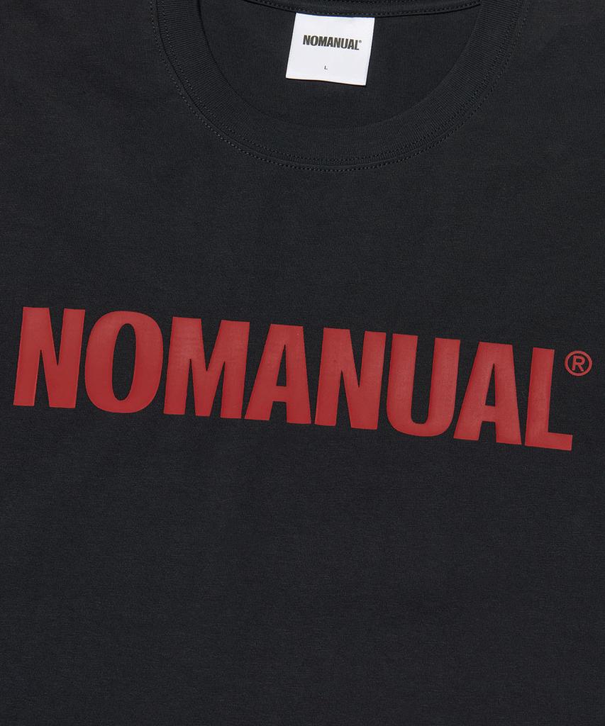 Nomaenyueol Nm Text Logo T-Shirt - Black