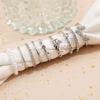 Fashion Hollow Butterfly Ring Set 9PCS Elegant Vintage Crystal Women Finger Cute Pearl Jewelry Wedding Party Gift