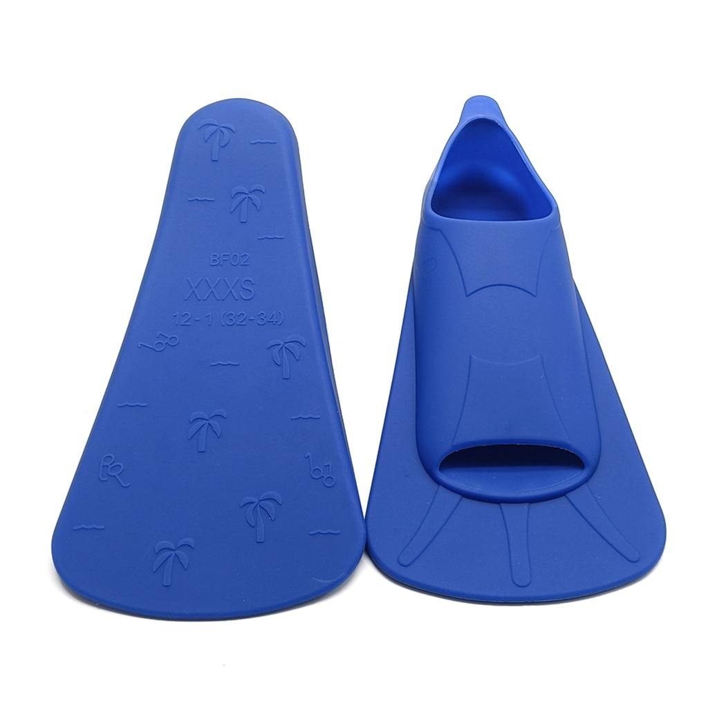 Silicone Swimming Training Fins Swim Flippers Travel Size Short Fins for Snorkeling Diving Pool Man Women Kid Travel