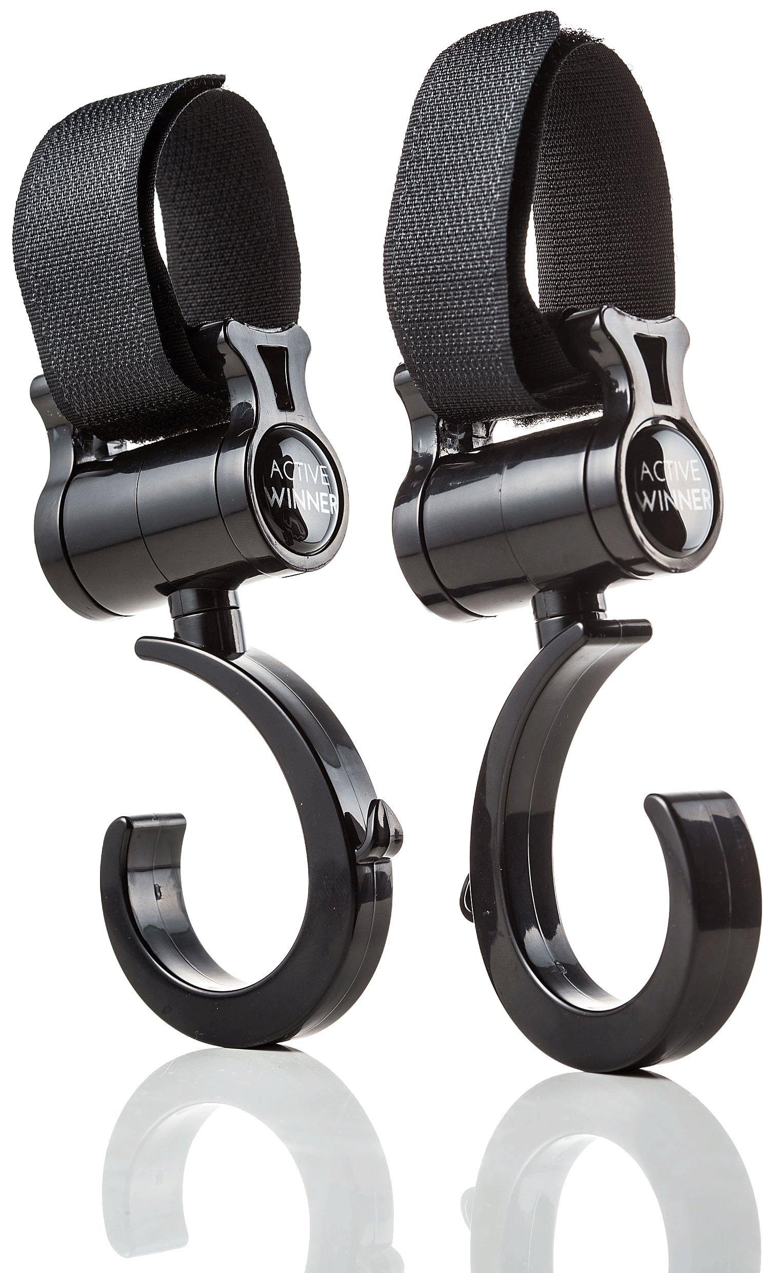

ACTIVE WINNER Stroller Stroller Luggage Hook, 360-Degree Rotation, Hook, Multi-Hook чёрный