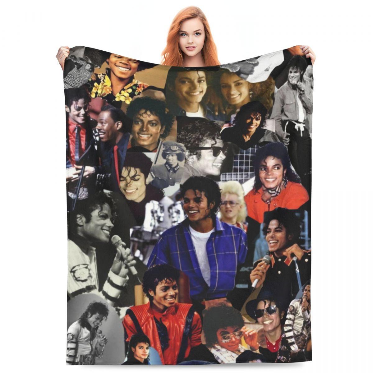 

MJ M-Michaels Dancer Photo Super Soft Blanket J-Jacksons Camping Bedding Throws Funny Custom Flannel Bedspread Sofa Bed Cover 30x40in