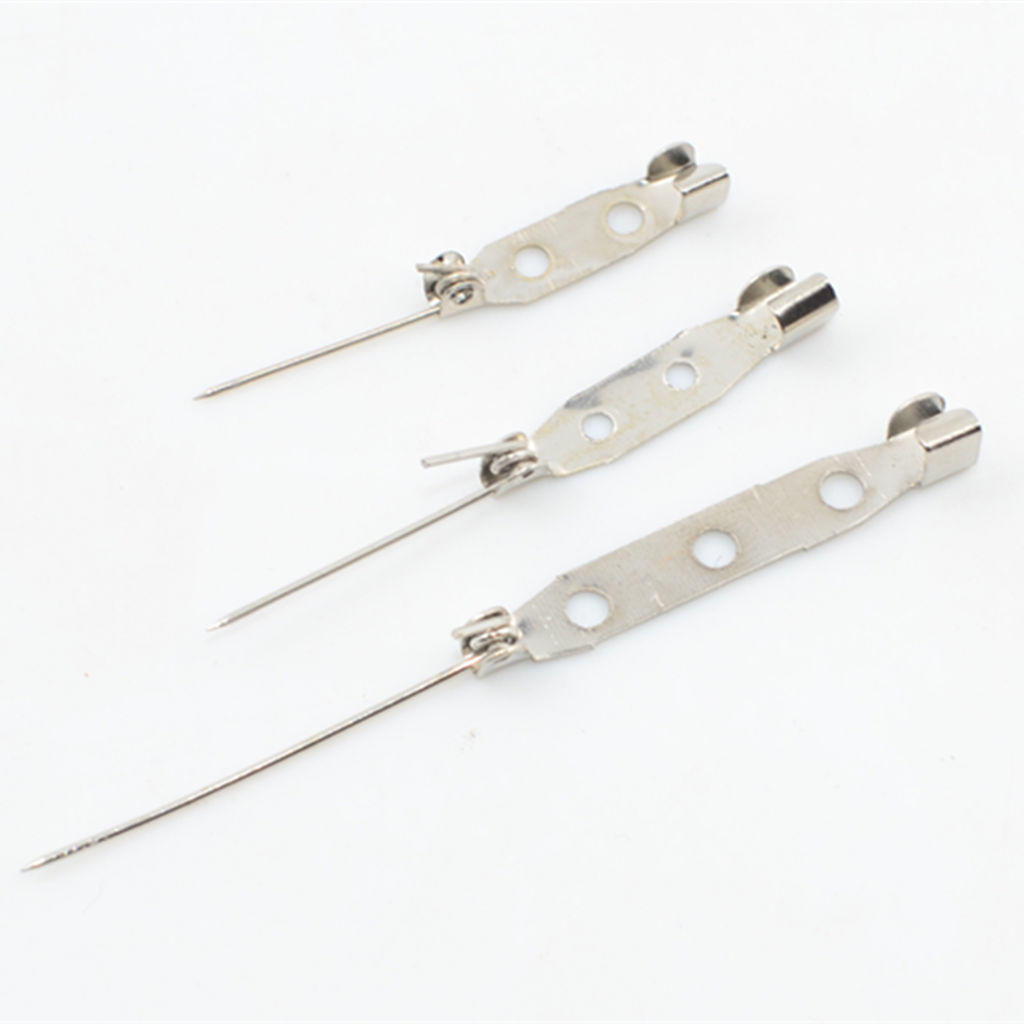 50 Pieces Brooch Back Safety Bar Pins Jewelry Findings Accessories For ...