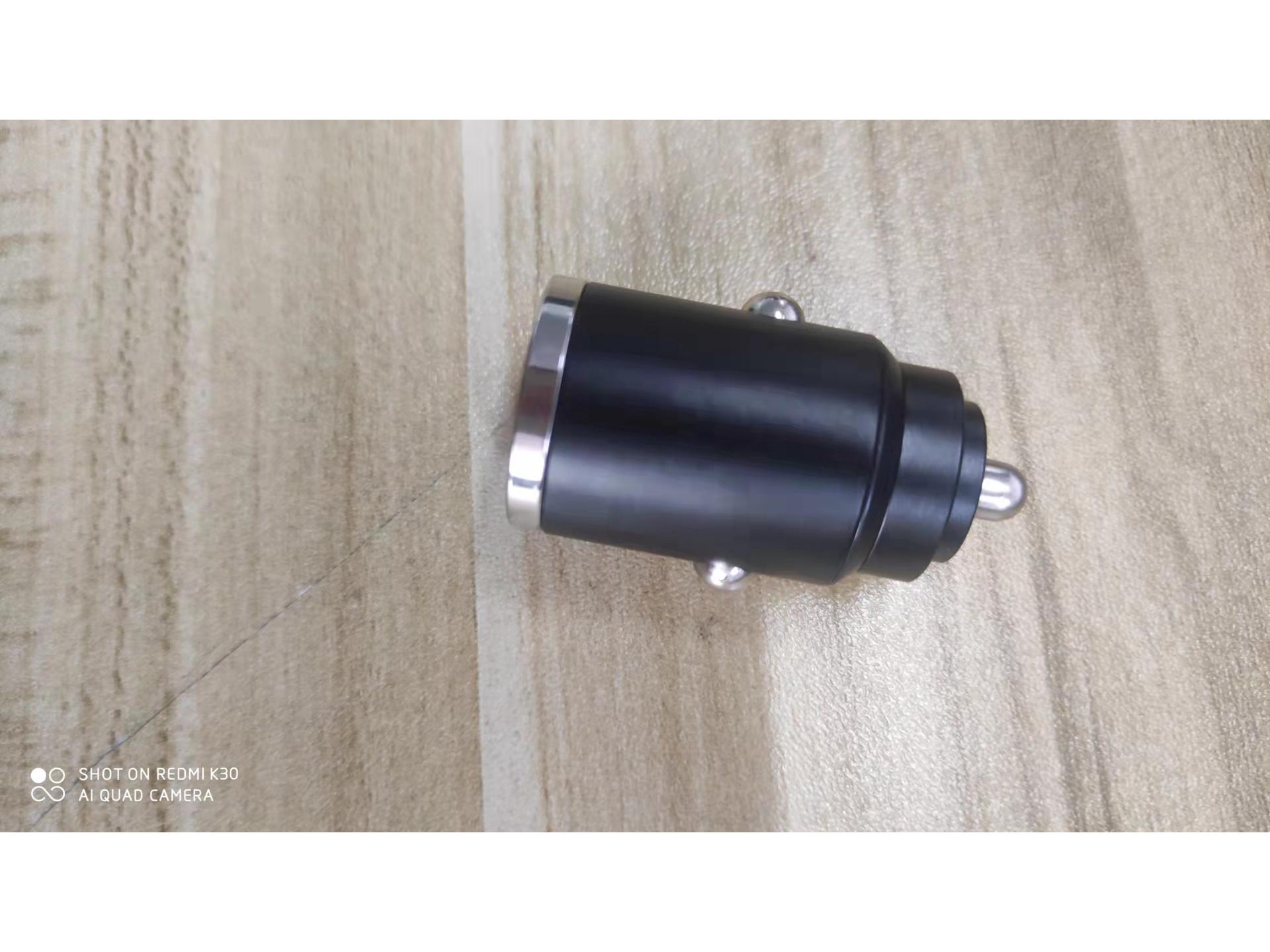 

Super Fast Charge PD30W Mini Pull Ring Car Charger with QC3.0 & 100W Flash Charge 15W Type-C+USB (OPP bag) серый