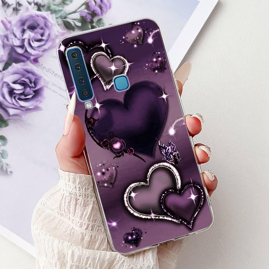 For Samsung Galaxy A7 A9 2018 Case New Fashion Flower Marble Soft Silicone Clear Phone Cover For Samsung A9 2018 SM-A920F Bumper