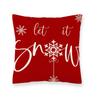 New Christmas Atmosphere Pillow Cover Simple Printed Cushion Cover Home Bedroom Car Sofa Linen Pillow Cover