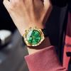 OLEVS Armbanduhr, stilvoll, beliebt, modisch, japanische Quarzuhr, großes Zifferblatt, Outdoor-Uhr mit Datum, grüne Armbanduhr, wasserdicht, Sport-Business-Uhr, goldene Uhr