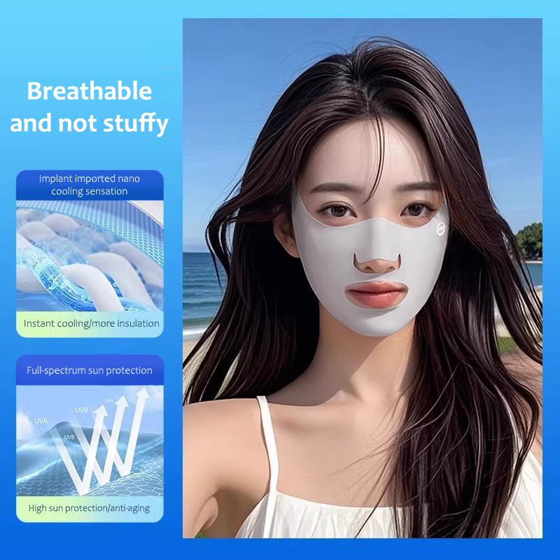 Outdoor Sports Running Face Guard Mask Ear-Hanging Open Mouth Nose Breathable Sun Protection Mask Anti-Uv Riding Face Mask