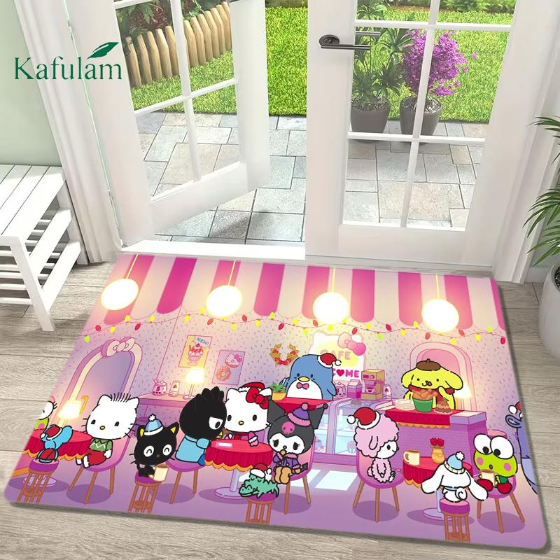 1pc Sanrio Cute Anime Characters Bath Suitable for Bathroom, Bedroom, Kitchen - Soft Non-Slip Machine Washable with, Melody,, & More, Thick 60x90cm (23x35inch)