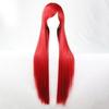 Moda Ragazze Donne Lunghe Cosplay Frangia Obliqua Dritto Parrucche Complete Estensioni Capelli