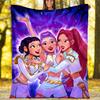 1pc KPop8 Theme Blanket - Digital Print, Polyester, Cozy for All Seasons, Perfect for Outdoor, Camping, and Travel
