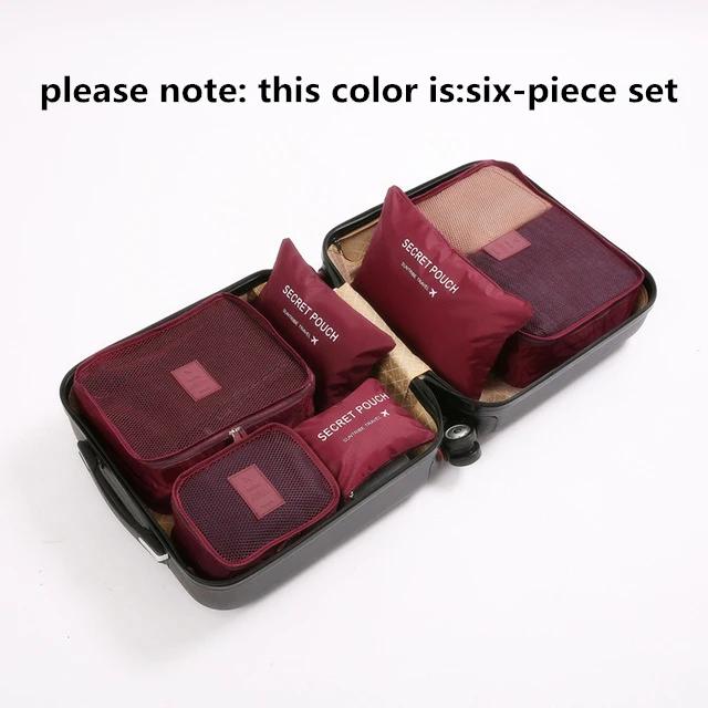 

8Pcs/set Large Capacity Luggage Storage Bags For Packing Cube Clothes Underwear Cosmetic Travel Organizer Bag Toiletries Pouch