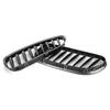 Front Fence Grill Grille ABS Carbon Fiber For BMW Z4 E85 E86 2003-2009 51117117757 51117117758-A61E