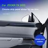 For Zeekr 7X 2024 2025 Super Suede Overlay On The Car Inner Door Panel Trim Strip Decorative Stickers Interior Accessories