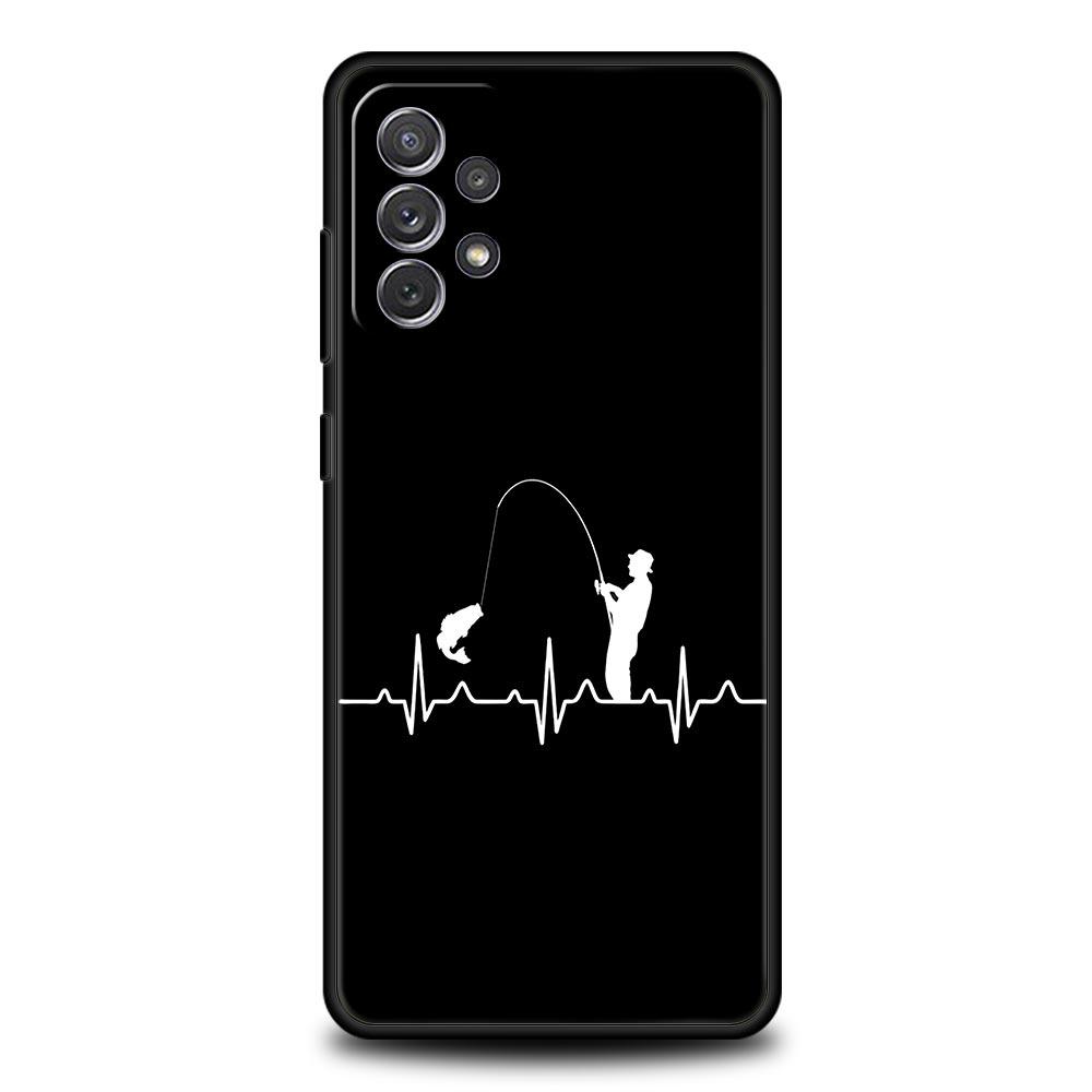 Phone Case For Samsung Galaxy A15 A13 A51 A71 A41 A31 A21S A03S A05 A35 A32 A55 A23 A25 A33 A53 A73 5G Cover Carp Fishing Fish