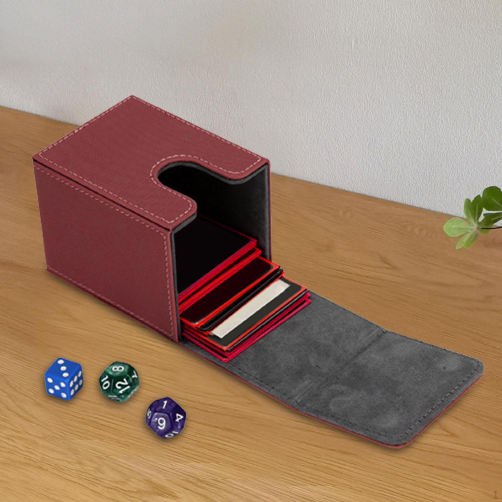 Card Box Storage Organizer Holder Case Trading Container Durable коричневый 1200₽