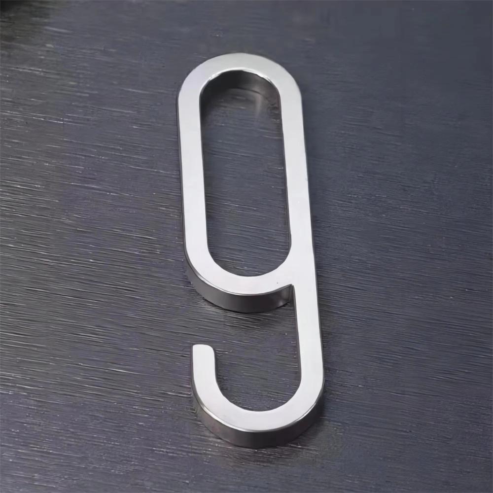 Stainless Steel Door Number Plates Number 0-9 Number Signage  For Hotels Apartments Offices