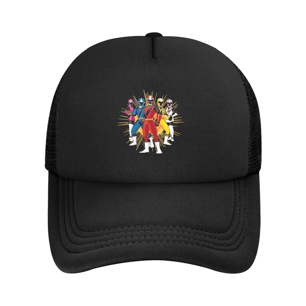 White Power Rangers sumi e Baseball Caps Adult Sport Sun Hat Hat Adjustable Polyester Dad Hat