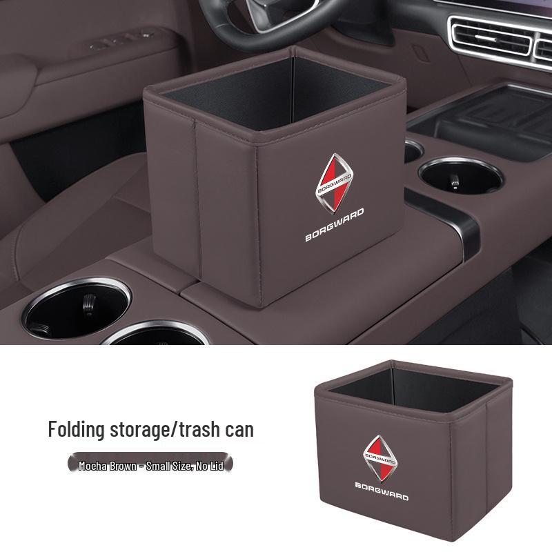 Borgward BX Series Car Storage and Folding Trash Can Box