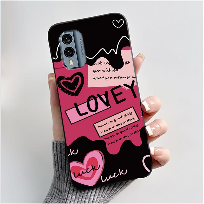 Casing For Nokia X30 5G Anti-scratch Bumper Soft Shell For Nokia XR21 Beautiful Brightly Colored Sunflower Pattern Black Case