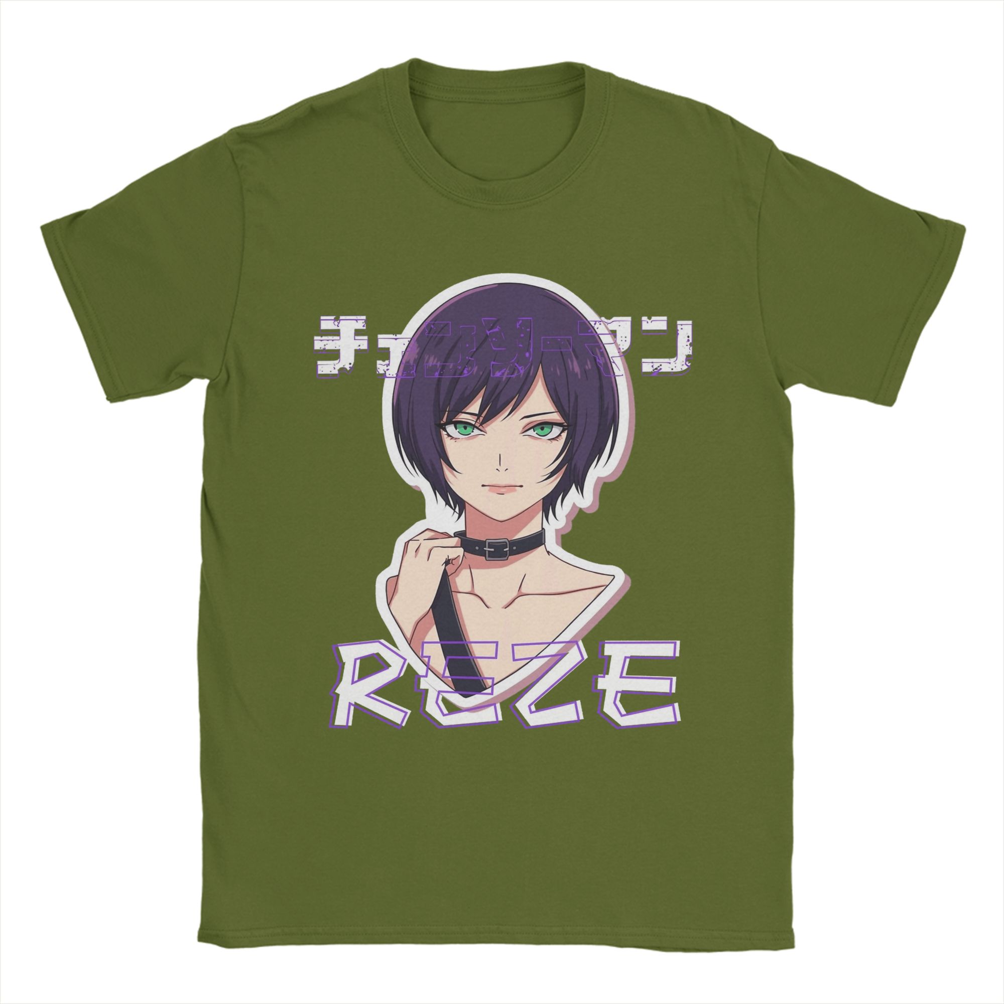 

Reze T-Shirts Men Funny Cotton Tee Shirt Round Collar Short Sleeve T Shirt Plus Size Tops 4XL