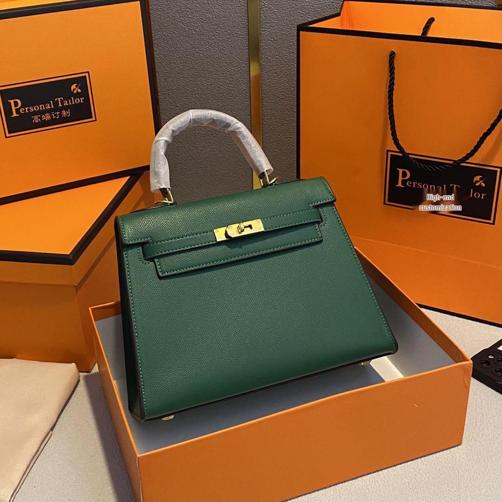 Bolso Kelly Color Caramelo: Bolso de Mano de Moda Europeo y Americano para Mujer, Bolso de Hombro Único o Cruzado de Gama Alta