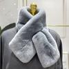 Unisex Winter Faux Fur Scarf - Thick, Knit, Soft and Stylish Accessory for Trendy Warm Comfort