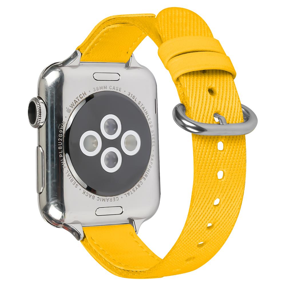 

Nylon Braided Strap for Apple Watch 10 46mm/Ultra 2/Ultra 49mm/9 8 7 45mm/SE (2023) SE (2022) SE 6 5 4 44mm/3 2 1 42mm Wrist Band Yellow