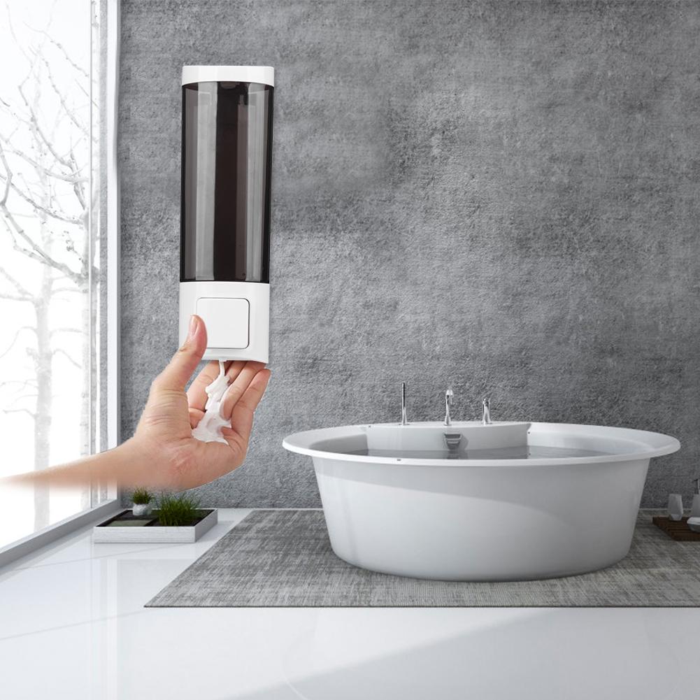 200ml Single‑Head Manual Soap Dispenser Kitchen Bathroom Wall Mounted Soap Container for Liquid Shampoo