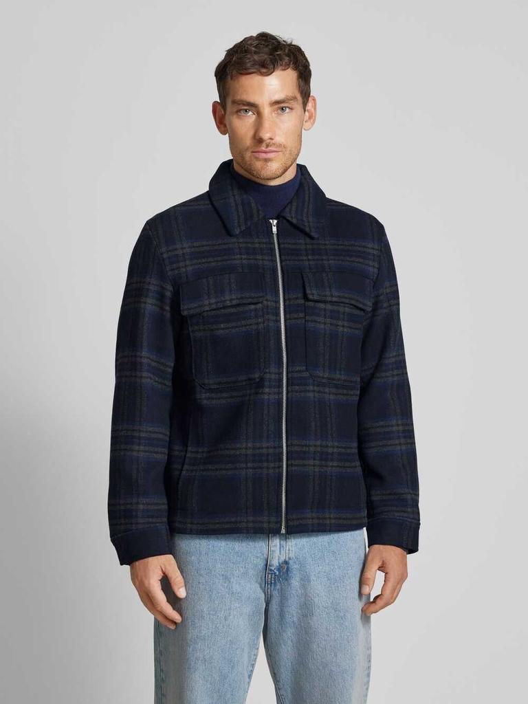 Зимняя куртка Jack & Jones Jprblurussel Wool Blend Jacket Sn (12259393) dark navy