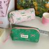 Bowknot Quilted Makeup Bag Multi-function Stationery Storage Bag  Makeup Accessory