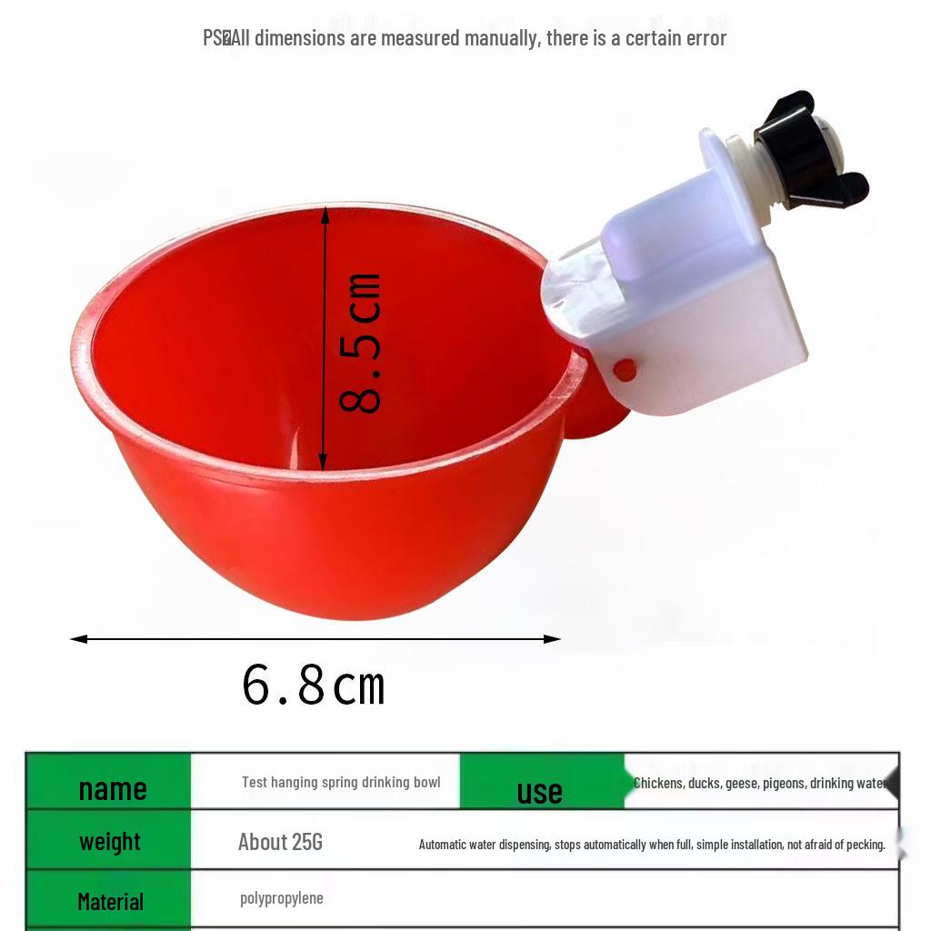 Poultry Automatic Drinking Bowl for Pigeons, Chickens, Ducks, and Geese