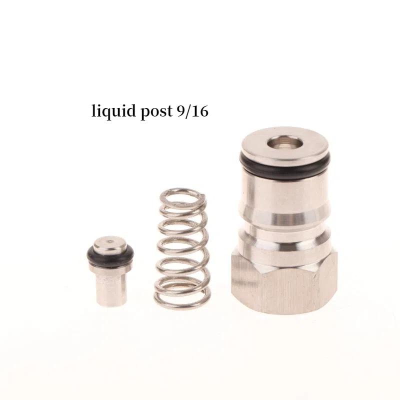 Cornelius Type Keg Ball Lock Post & Poppet Female Thread Gas Liquid Post 19/32"-18 & 9/16"-18 Wine Barrel Maintenance Accessory