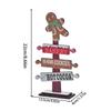 Wood Christmas Trees Gingerbread Man On Topper Desk Christmas Tree Decorative Christmas Tiered Tray Decor Sign Holiday Ornament