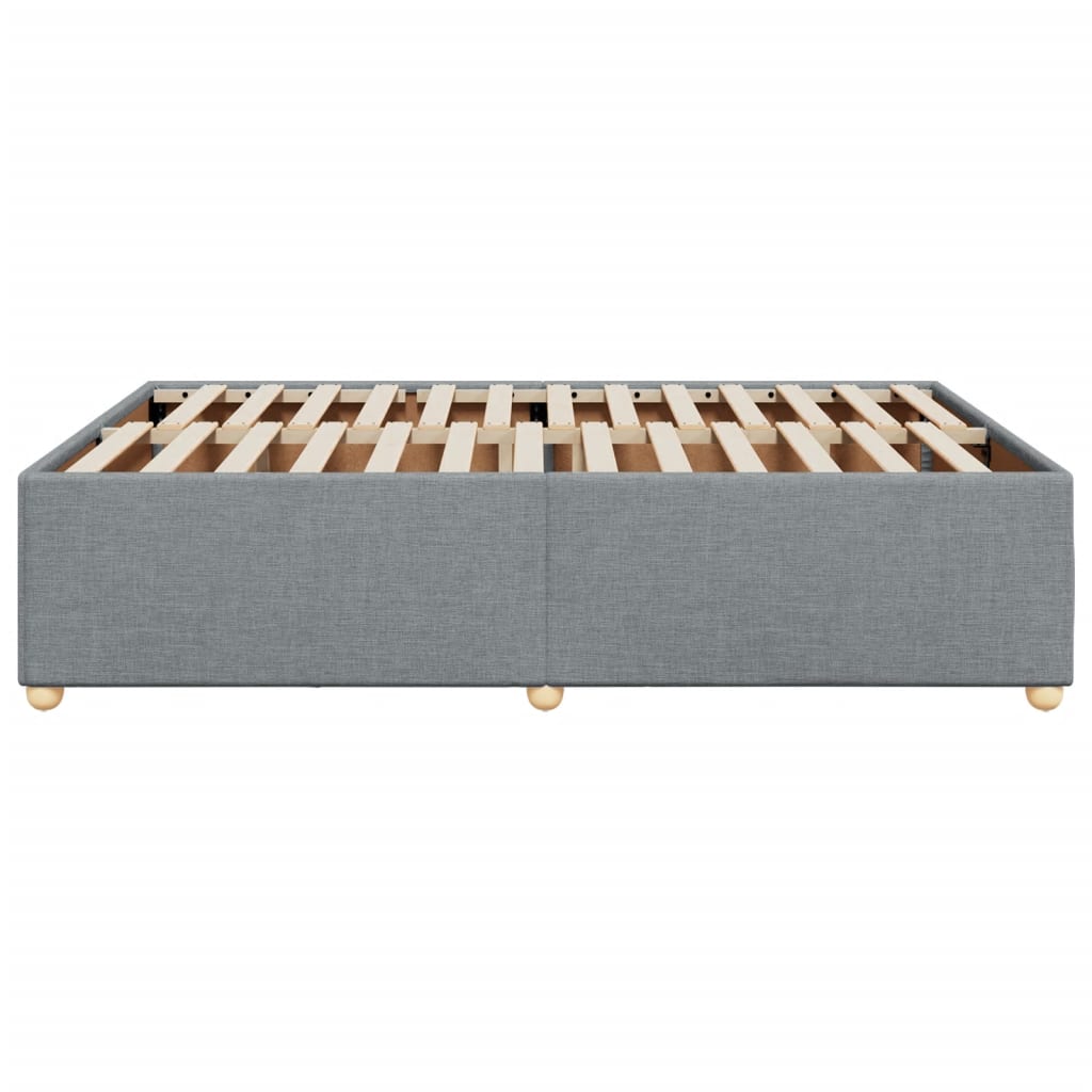 Vidaxl Bed Frame Without Mattress, Light Gray, 160X200 Cm, Upholstered