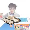 C-37f Remote Control Rotating Tank Diy Wood Material Kit For Stem Science Experiment
