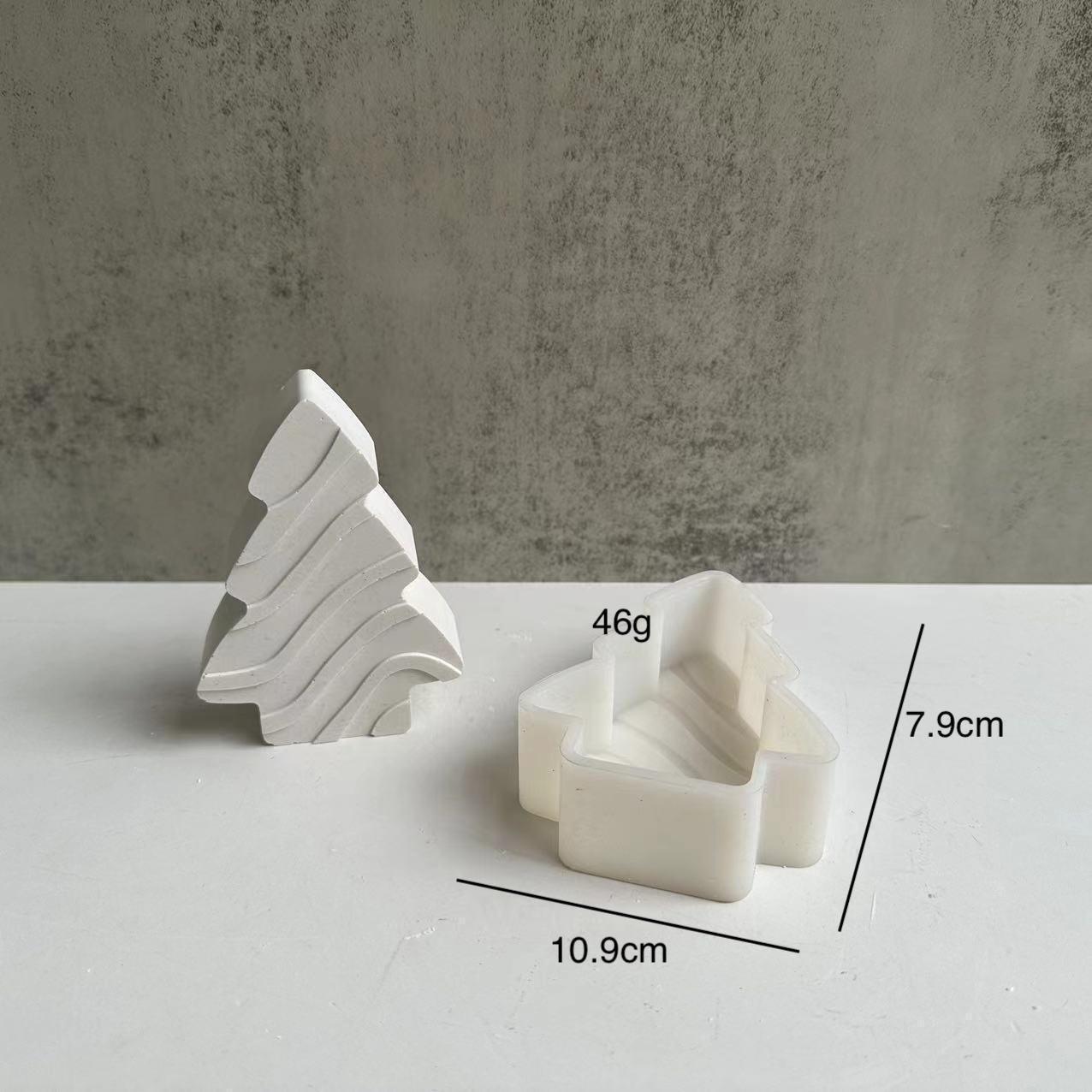 

Рождественская елка гипсовая силиконовая форма ароматерапевтический диффузор орнамент форма DIY рождественская эпоксидная смола форма домашний декор 02