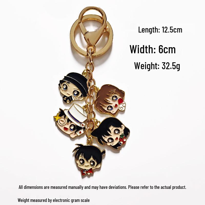 Conan Kid Anime Keychain Pendant - Handmade Cartoon Bag Accessory