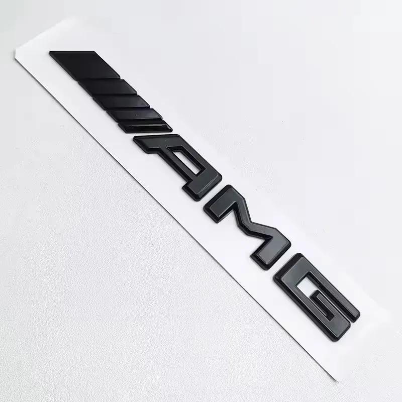 3D ABS Černé Logo Znak AMG Písmena Znak na Kufr Auta Pro Mercedes Benz W204 W205 W176 W177 W212 W213 AMG Samolepka Příslušenství