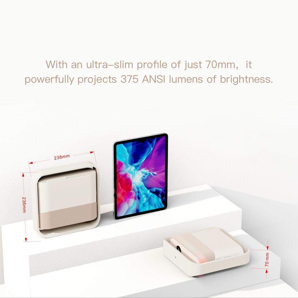 CrossYT700 Android WIFI 1080P Projector with Gimbal Bracket