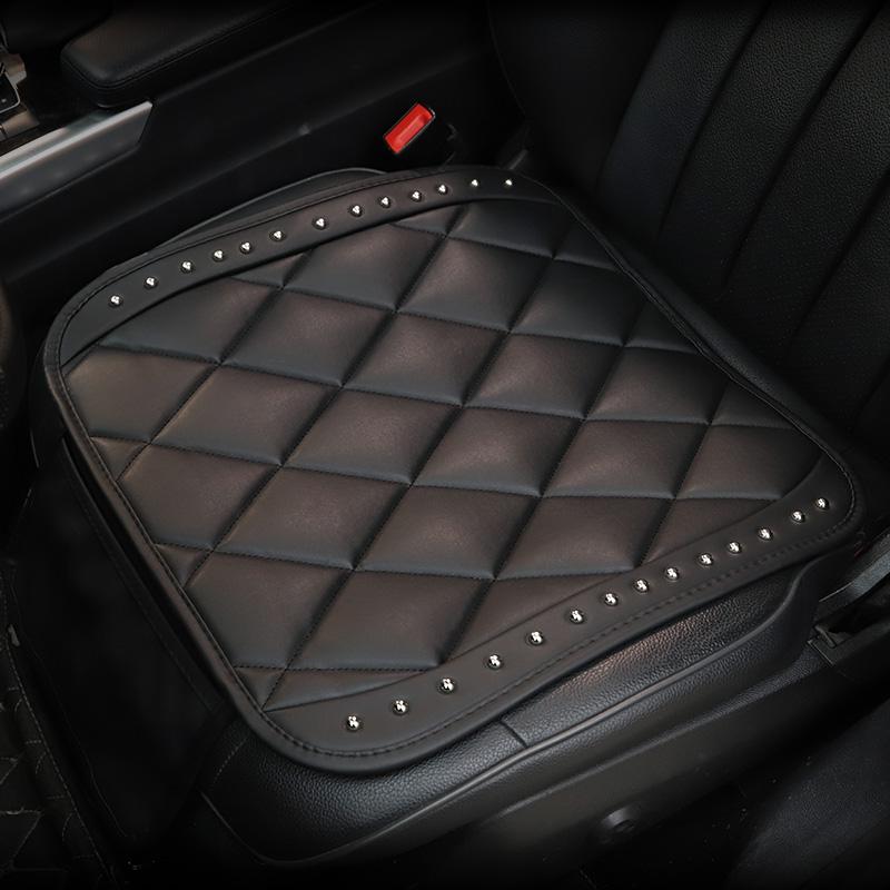 Top Quality Universal Car Seat Cushion For Man Women Fashion Rivet PU Leather Auto Seat Covers Pad Protector Auto Accessories