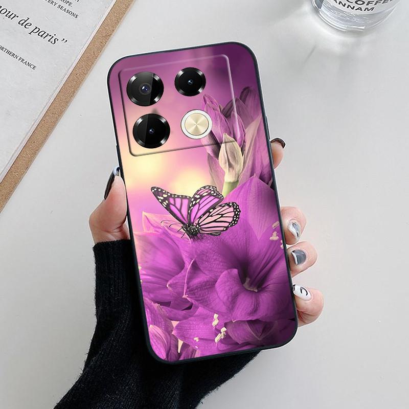 For Infinix Note 40 Pro Case Luxury Painted Back Cover Silicone Soft TPU Phone Case For Infinix Note40 Pro Plus 4G 5G Fundas