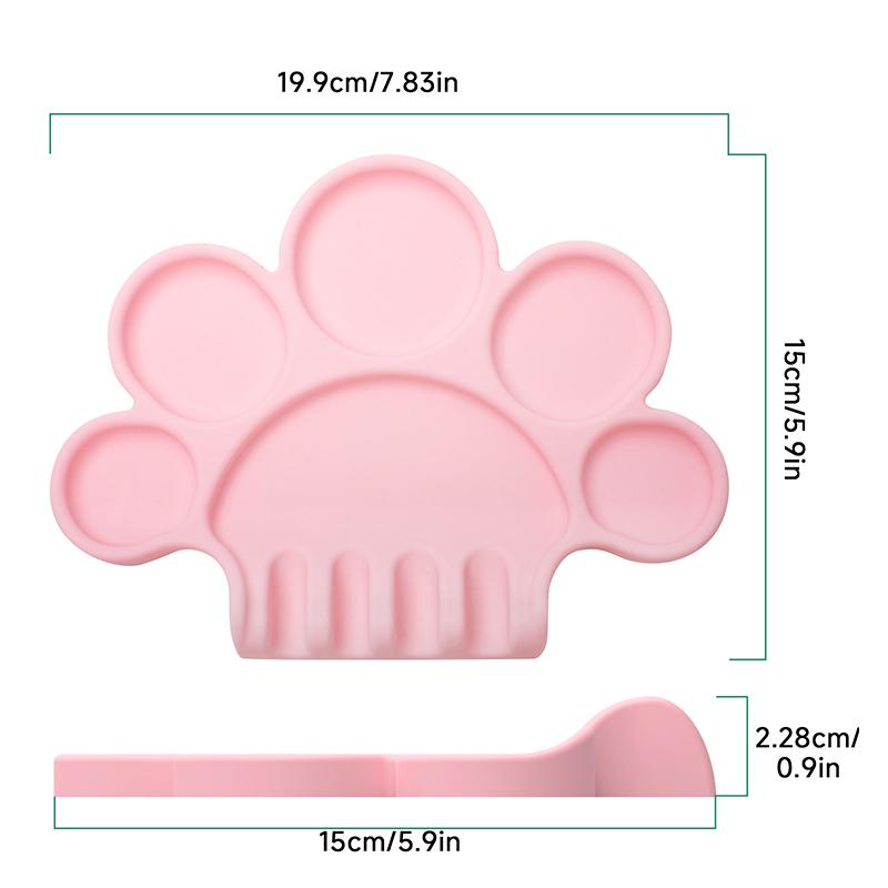 Silicone Paint Palette With Pen Holder Pigment Dispensing Tray Art Student Tools Painting Supplies For Watercolor Oil Propylene