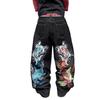 American Street Niche Printing Loose Straight Jeans Casual Design Trendy Pants