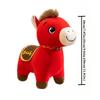2026 Year of the Horse Mascot Plush Toy Zodiac Horse Figurine Stuffed Animal with Decorative Letter Print for Company Event Gift