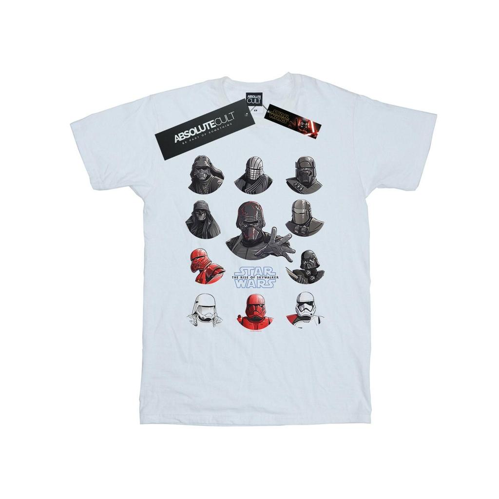 Star Wars: The Rise of Skywalker Womens/Ladies First Order Character Line Up Cotton Boyfriend T-Shirt