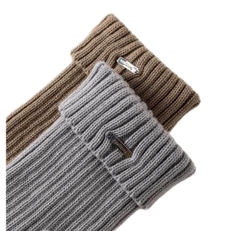 New Arrival: Autumn/Winter Women's Mid-Tube Calf Socks - Warm, Japanese-Style Scrunched Design