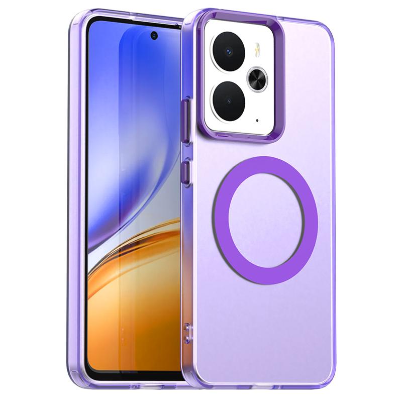 Transparent Phone Case For Realme 14T Case For Realme 14T 5G Magnetic Adsorption Wireless Charge Back Cover For Realme 14T Case